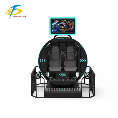 SKYFUN 360° Εξομοιωτής Κίνησης VR Πλήρους Περιστροφής | Καρέκλα Εικονικής Πραγματικότητας με Δυναμική Πλατφόρμα, Περιεχόμενο AR/VR παιχνιδιών, Ακουστικά 4K, Παρακολούθηση Κίνησης, Απτική Ανάδραση και Υποστήριξη Πολλαπλών Παικτών