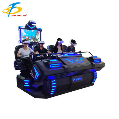 9D VR 4 θέσεις κινηματογράφος ️ Πολλαπλό πρόσωπο Immersive VR θέατρο με 100+ ταινίες & 15 διαδραστικά παιχνίδια, Deepoon VR γυαλιά