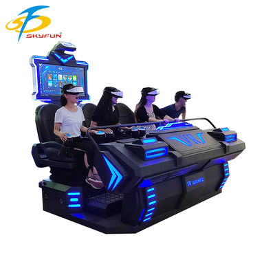 9D VR 4 θέσεις κινηματογράφος ️ Πολλαπλό πρόσωπο Immersive VR θέατρο με 100+ ταινίες & 15 διαδραστικά παιχνίδια, Deepoon VR γυαλιά