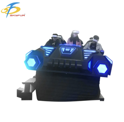 9D VR 6 θέσεων Καρέκλα Κινηματογράφου Multi-Person VR προσομοιωτής με 100+ ταινίες, 15 διαδραστικά παιχνίδια, Deepoon VR γυαλιά