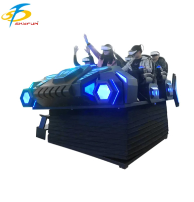 9D VR 6 θέσεων Καρέκλα Κινηματογράφου Multi-Person VR προσομοιωτής με 100+ ταινίες, 15 διαδραστικά παιχνίδια, Deepoon VR γυαλιά