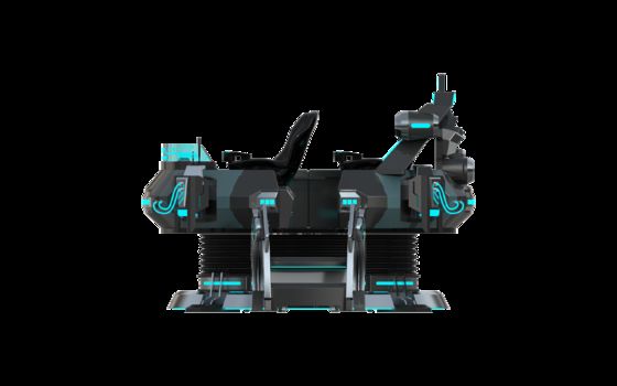 Προσαρμοσμένο FUN UFO 5 θέσεις VR κινηματογραφικό προσομοιωτή∙ Πολυπαίκτης 9D VR κίνηση βόλτα με DPVR γυαλιά, 32 ιντσών οθόνη, αξιόπιστο Sempre Wire Loop & Μεγάλο σύστημα κίνησης    SKYFUN