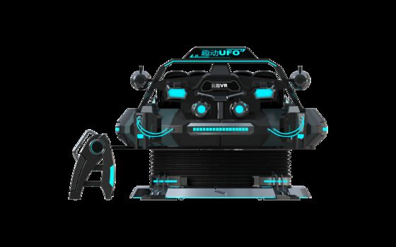 Προσαρμοσμένο FUN UFO 5 θέσεις VR κινηματογραφικό προσομοιωτή∙ Πολυπαίκτης 9D VR κίνηση βόλτα με DPVR γυαλιά, 32 ιντσών οθόνη, αξιόπιστο Sempre Wire Loop & Μεγάλο σύστημα κίνησης    SKYFUN