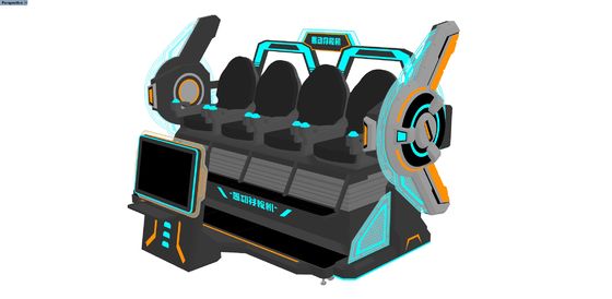 FUN Cinema 4 Seat VR Cinema Simulator | Πολυπαίκτης 9D VR Motion Ride με μεγάλη μπροστινή οθόνη, σχεδιασμό συγκόλλησης, γυαλιά DPVR & δυναμικά ειδικά εφέ – Κατασκευαστής SKYFUN