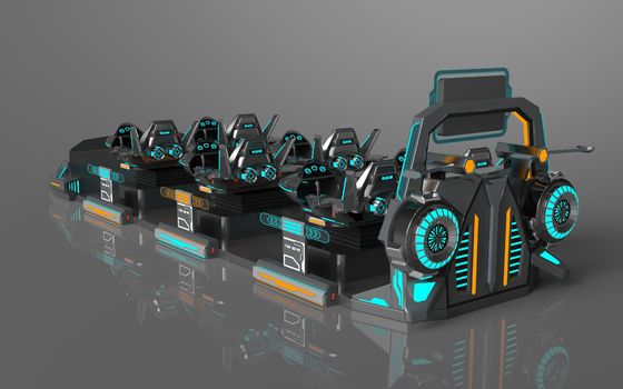 Fun Fly Battleship 6 Θέσεων VR Cinema | Ατομική Δομή Δράσης, Επεκτεινόμενα Καθίσματα, Μεγάλη Πίσω Οθόνη, 55 Παιχνίδια, Γυαλιά DPVR E3-S & Οθόνη 32 ιντσών – Κατασκευαστής SKYFUN