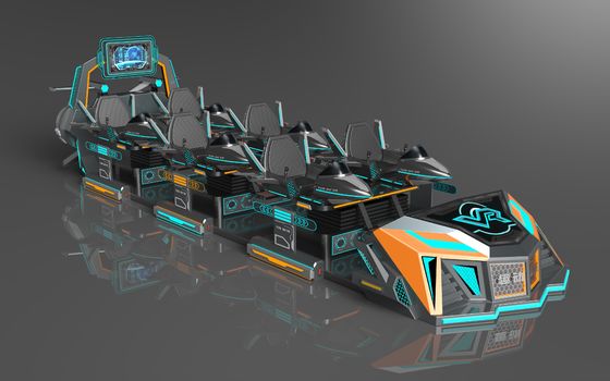 Fun Fly Battleship 6 Θέσεων VR Cinema | Ατομική Δομή Δράσης, Επεκτεινόμενα Καθίσματα, Μεγάλη Πίσω Οθόνη, 55 Παιχνίδια, Γυαλιά DPVR E3-S & Οθόνη 32 ιντσών – Κατασκευαστής SKYFUN