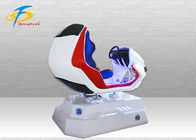 One Seat Red and White VR Racing Simulator / Virtual Gaming Device For Shopping Mall