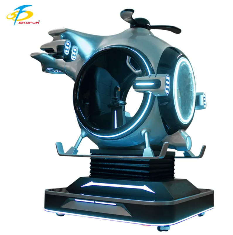 Προσαρμόσιμος Προσομοιωτής Πτήσης VR 9D Ελικοπτέρου | Fun Fighter από SKYFUN – 1 παίκτης, 55+ παιχνίδια, Joystick Thrustmaster, Ακουστικά DPVR, Χρήση σε εμπορικά κέντρα & Arcade