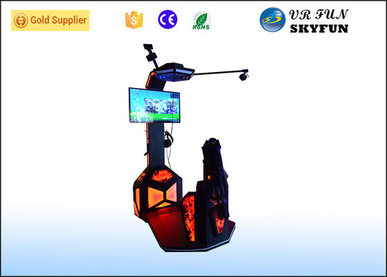 Τολμηρή VR πυροβολισμού μηχανή μάχης προσομοιωτών 9D εικονική με τα μπλε να λάμψει φω'τα