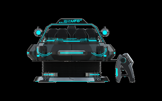 Προσαρμοσμένο FUN UFO 5 θέσεις VR κινηματογραφικό προσομοιωτή∙ Πολυπαίκτης 9D VR κίνηση βόλτα με DPVR γυαλιά, 32 ιντσών οθόνη, αξιόπιστο Sempre Wire Loop & Μεγάλο σύστημα κίνησης    SKYFUN